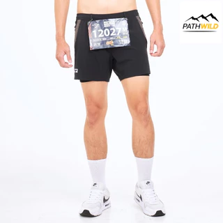 Training Lab Men's 5" Flow+ 2 in 1 Shorts กางเกงวิ่ง น้ำหนักเบา แห้งเร็ว ระบายอากาศดี ยืดหยุ่น ใส่สบาย