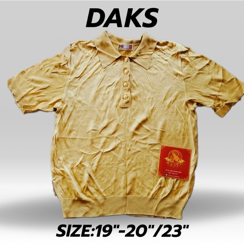 เสื้อโปโลDaksญี่ปุ่นมือสอง แท้