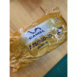 Camel ยางใน ขอบ 10 นิ้ว ยางใน 2.75/3.00-10 จุกงอ
