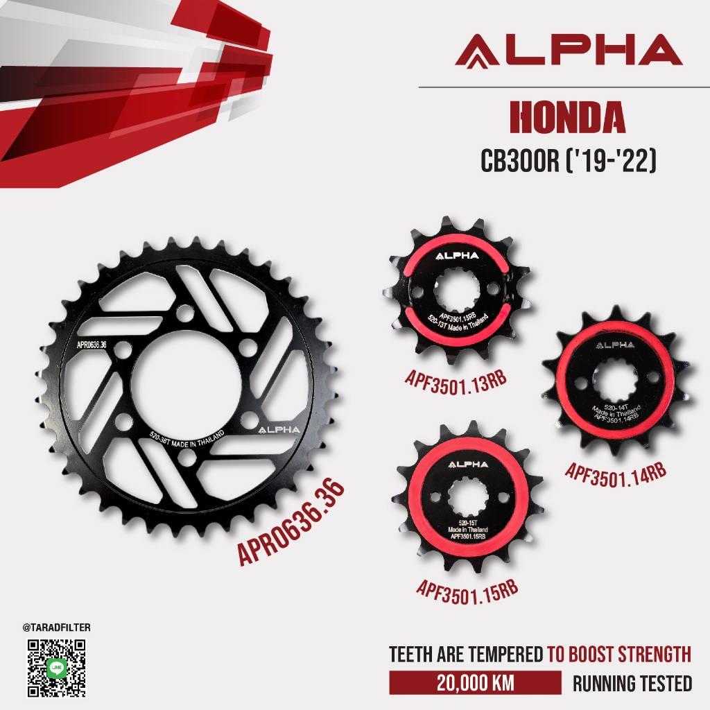 สเตอร์ ALPHA ใช้สำหรับ Honda CB300R ('19-'21) [ APF3501 - APR0636 ]