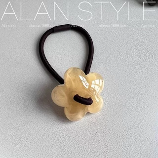 ยางรัดผม สายยางตกแต่งดอกไม้ เครื่องประดับผมที่เรียบง่าย เครื่องประดับผมเรียบง่ายสไตล์ญี่ปุ่นและเกาหลี