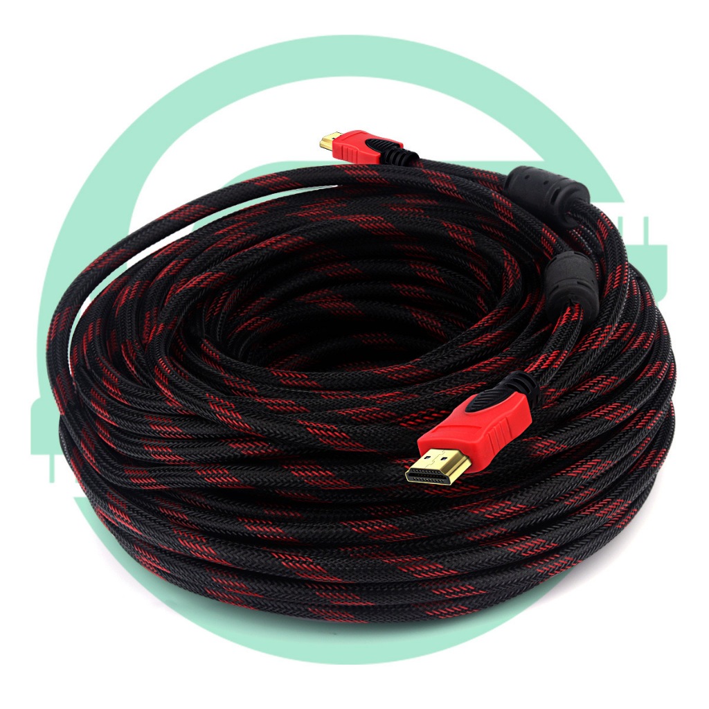 สาย TV HDMI 10 เมตร 15เมตร 20เมตร 30เมตร สายถักรุ่น HDMI 10M 15M 20M 30M CABLE 3D FULL HD 1080P