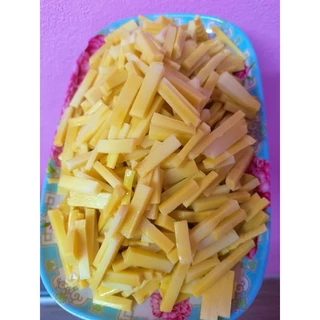 **แบบหั่นเส้น**หน่อไม้หวานหั่นเส้นต้มสุก 500กรัม อร่อย ไม่ขม