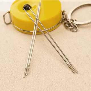 เข็มถักครอสติส 9pcs แฮนด์เมด ขนาดใหญ่ DIYเครื่องมือบิ๊กอาย เข็ม สแตนเลส