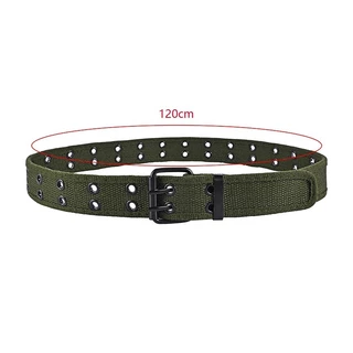 🅰 Double Grommet Belt 🅰 เข็มขัด เข็มขัดสนามทหาร 🔸อเนกประสงค์แบบรูตาไก่คู่ หัวเหล็กอัลลอยด์120*4 CM🔷ร้านไทย ส่งไว✅