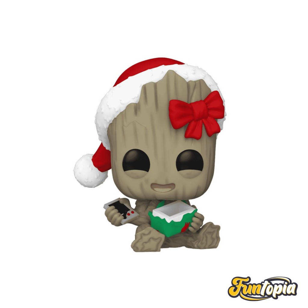 Funko POP! (80033) - Groot with Present (1440) POP! Marvel: Holiday