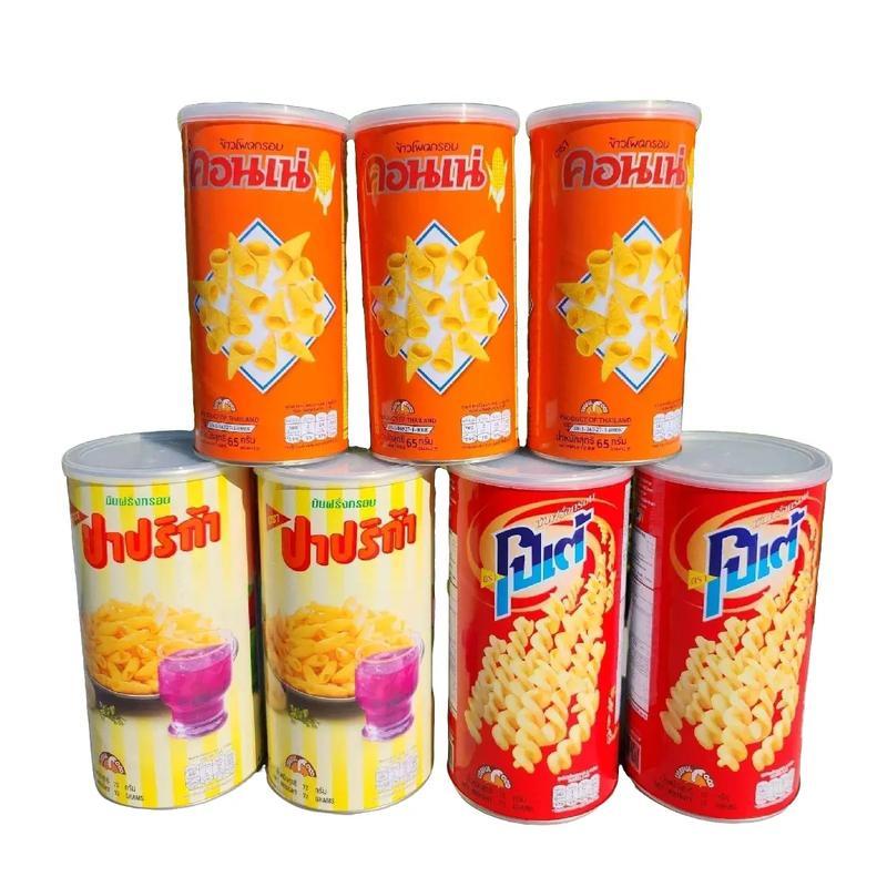 [20กระป๋อง] ขนมประป๋อง ยอดฮิต คละรส ปาริก้า โปรเต้ คอนเน่ 65-120g.