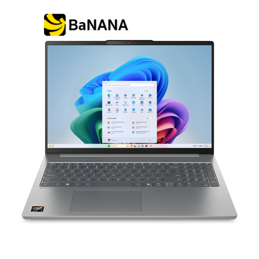 โน๊ตบุ๊ค Lenovo IdeaPad Slim5 16AKP10-83HY004ATA Grey by Banana IT