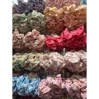 ยางรัดผมเกรียว12ชิ้น 24ชิ้น 36ชิ้น แต่รุ่น มีหลายสีหลายลายลายซาริโอ (คละลาย)
