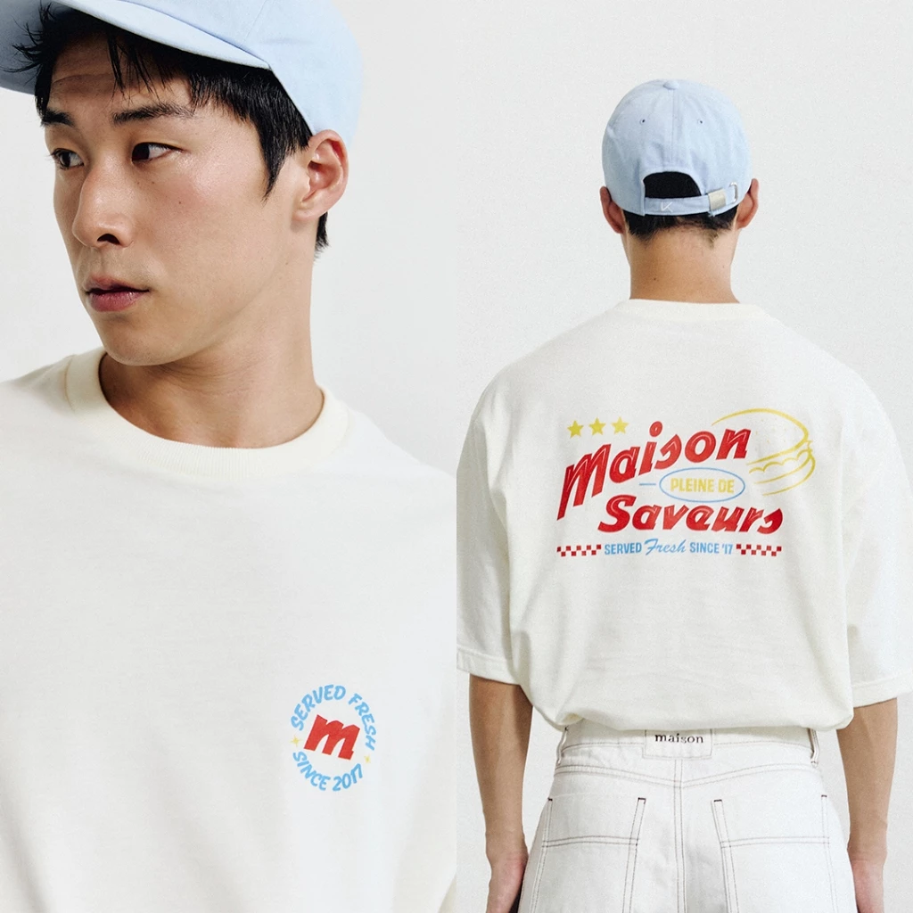 maison KEEPS | The Oversized Diner Tee | Unisex | เสื้อยืด ทรง oversized ผ้านุ่มพิเศษ | มีให้เลือก 2 Size อก 44" และ48''