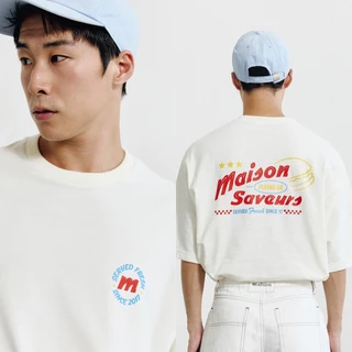 maison KEEPS | The Oversized Diner Tee | Unisex | เสื้อยืด ทรง oversized ผ้านุ่มพิเศษ | มีให้เลือก 2 Size อก 44" และ48''