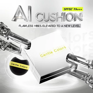Gentle Colors Ai Cushion SPF50+ PA+++ คุชชั่น เอไอ เนื้อแมตต์ สวยแนบผิว ปกปิด ผิวเป๊ะ คุมมัน12 ชม.(มีให้เลือก 4 เฉด)