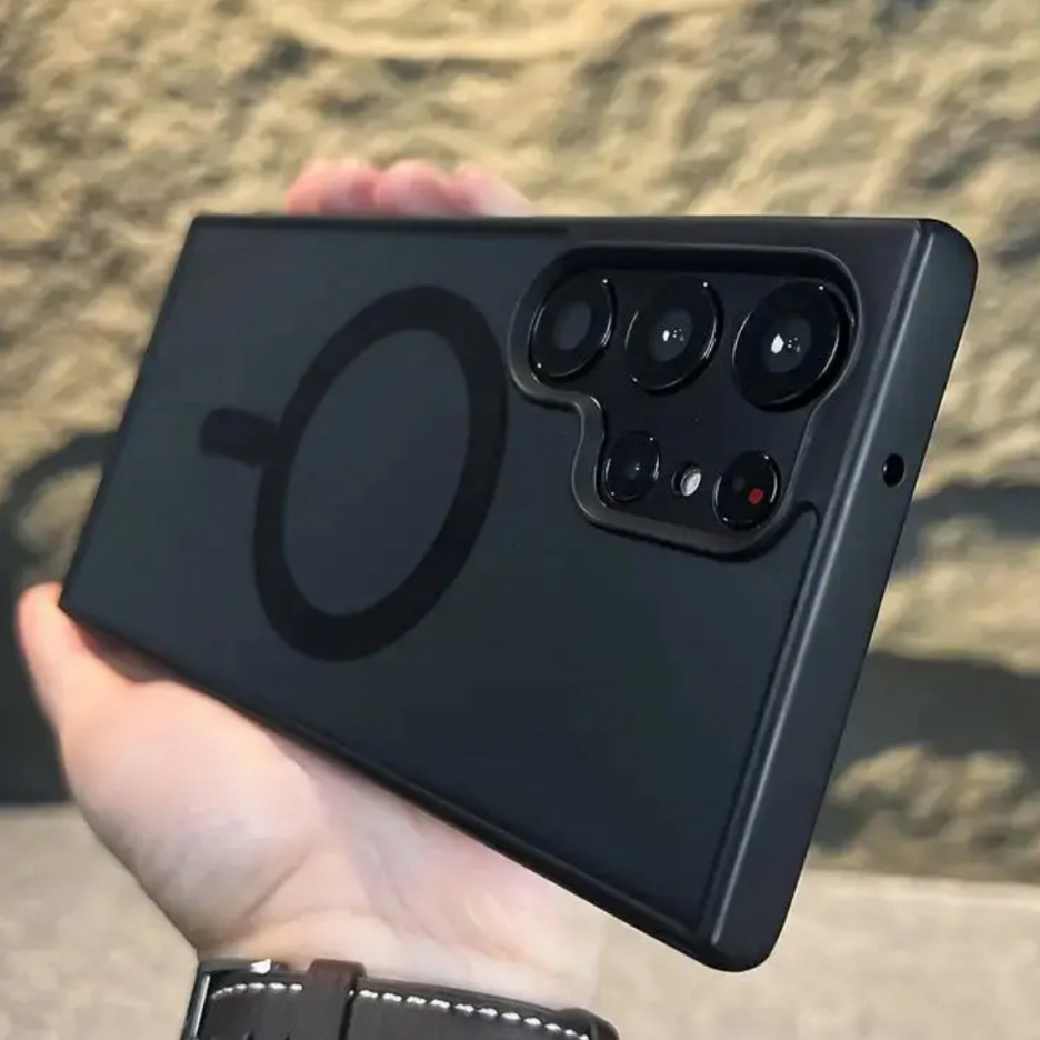 370.เคส แม่เหล็ก ชาร์จได้ สำหรับ SAMSUNG A06 A56 A36 A16 A55 A26 S25 S25Ultra S22 S23 S24 S24fe Ultra fe/Plus เคสผิวด้าน