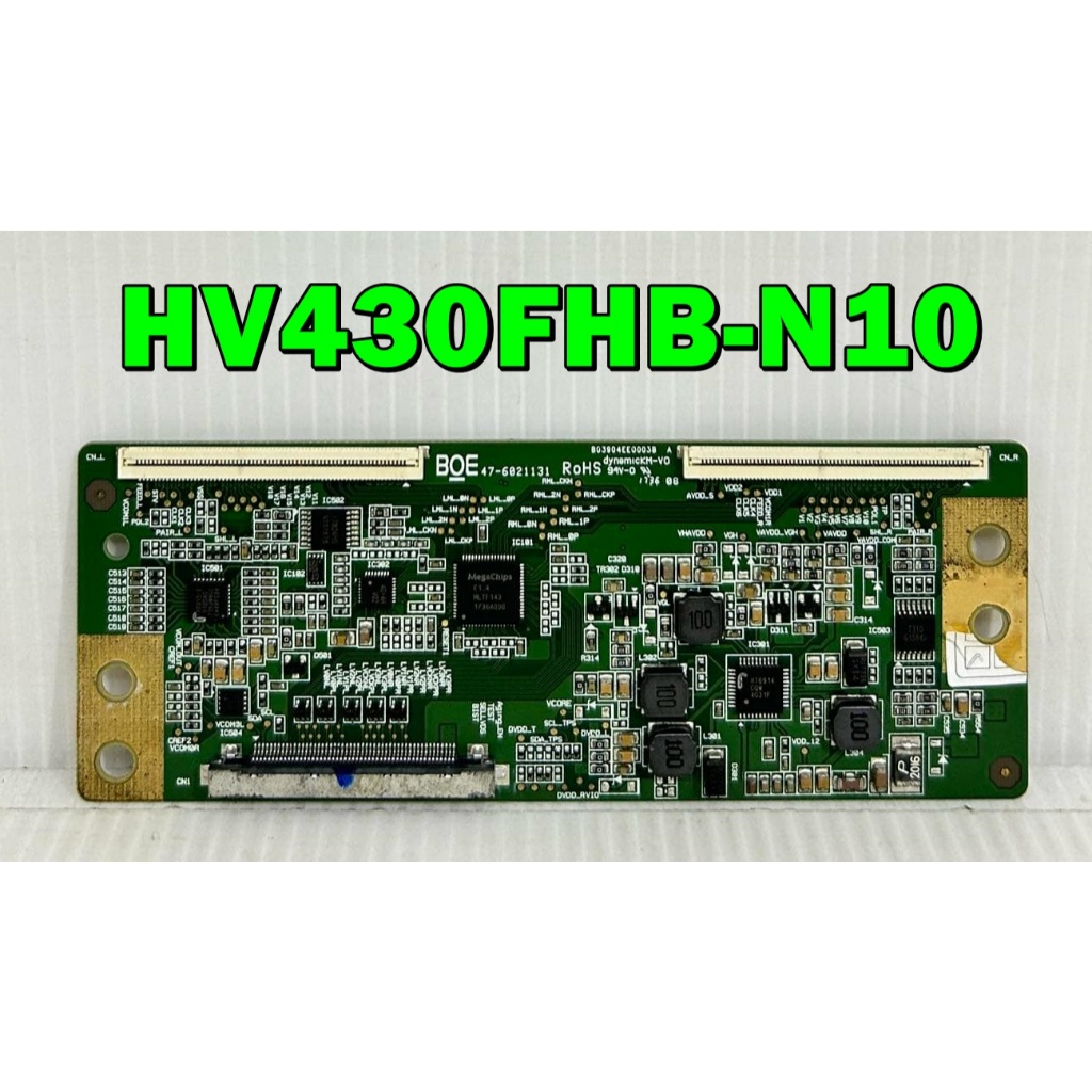 T-CON ทีคอน PHILIPS รุ่น 43PFT6100S/67 พาร์ท 47-6021131 / HV430FHB-N10 ของแท้ถอด มือ2