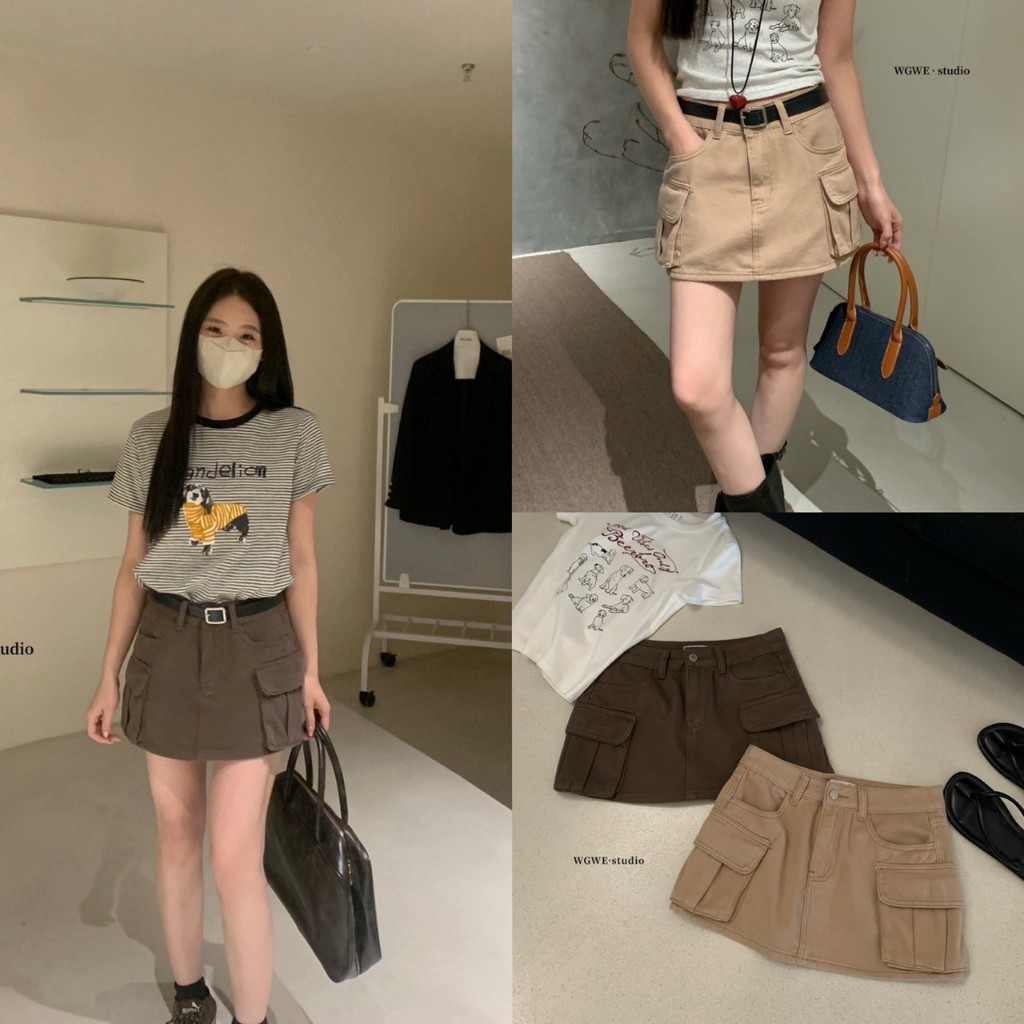 กระโปรงcargoรุ่น 5037 TAG WG.WE 🇰🇷🇰🇷