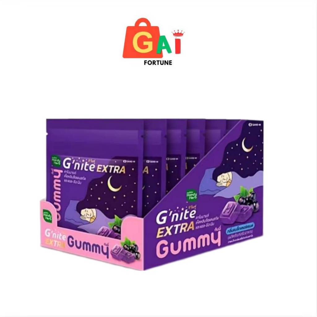 G Nite Extra Gummy แฮนดี้เฮิร์บ จี ไนท์ เอ็กซ์ตร้า กัมมี่ - เจลลี่ เจลลี่นอนหลับ ช่วยให้หลับเร็ว หลั