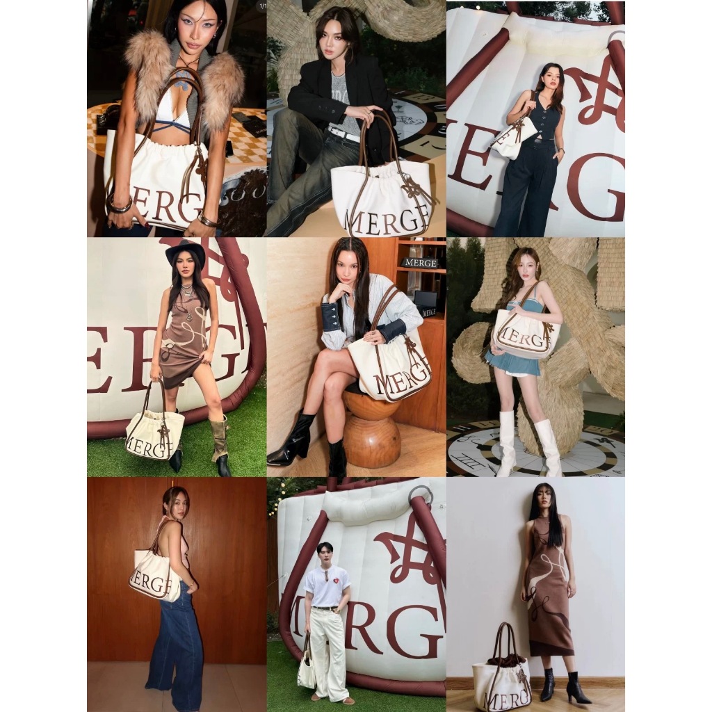 🌟🌟100%แท้ 💯Merge A Day Bag กระเป๋า official กระเป๋าถือ สะพายข้าง