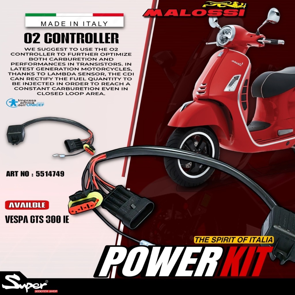 MALOSSI O2 CONTROLLER สำหรับ GTS 300IE CODE : 5514749