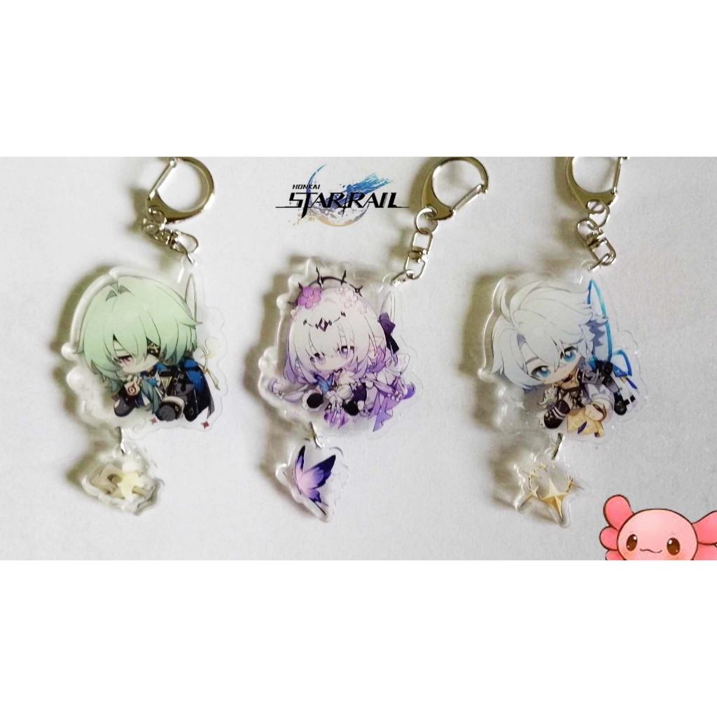 **พร้อมส่งในไทย**พวงกุญแจ honkai star rail Aglaea Mydei Tribbie  Anaxa phainon (แพ็คใส่กล่อง)