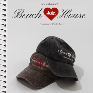( พรีออเดอร์ ) Joliese beach house หมวกปักลาย พร้อมโลโก้แบรนด์