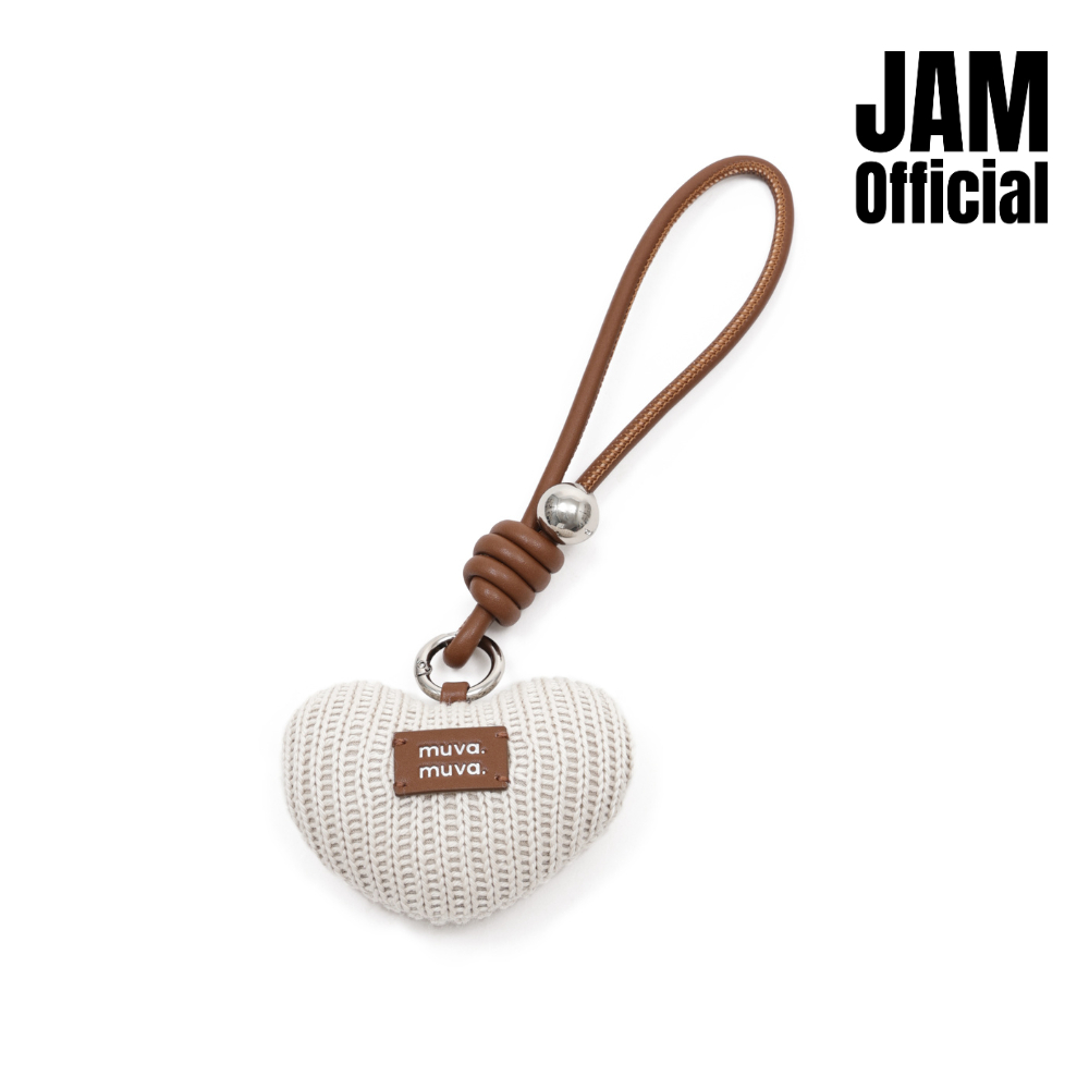 JAM | MUVA - Knitted Heart Charm - ชาร์มผูกตกแต่งกระเป๋า