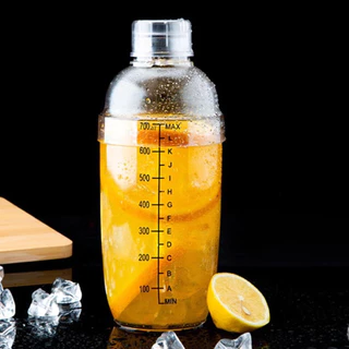 TIMECAFE เชคเกอร์พลาสติก 300/500/700ml Cocktail Shaker Mixer แก้วผสมค็อกเทล กระบอกเขย่าโปรตีน อุปกรณ์ค็อกเทล