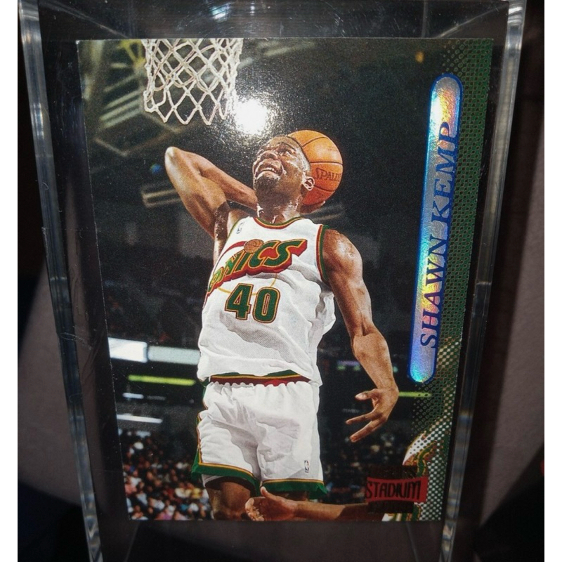 (SALE 1250 !!! ใส่ Code) การ์ด Shawn Kemp Card 1996-97 Topps Stadium Club #20 Shawn Kemp card, Seatt