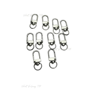 พวงกุญแจโลหะ ตัว U ขนาด 3cm เกรดธรรมดา พร้อมตะขอเกี่ยวก้ามปู สำหรับทำพวงกุญแจ งาน DIY งานแฮนด์เมด