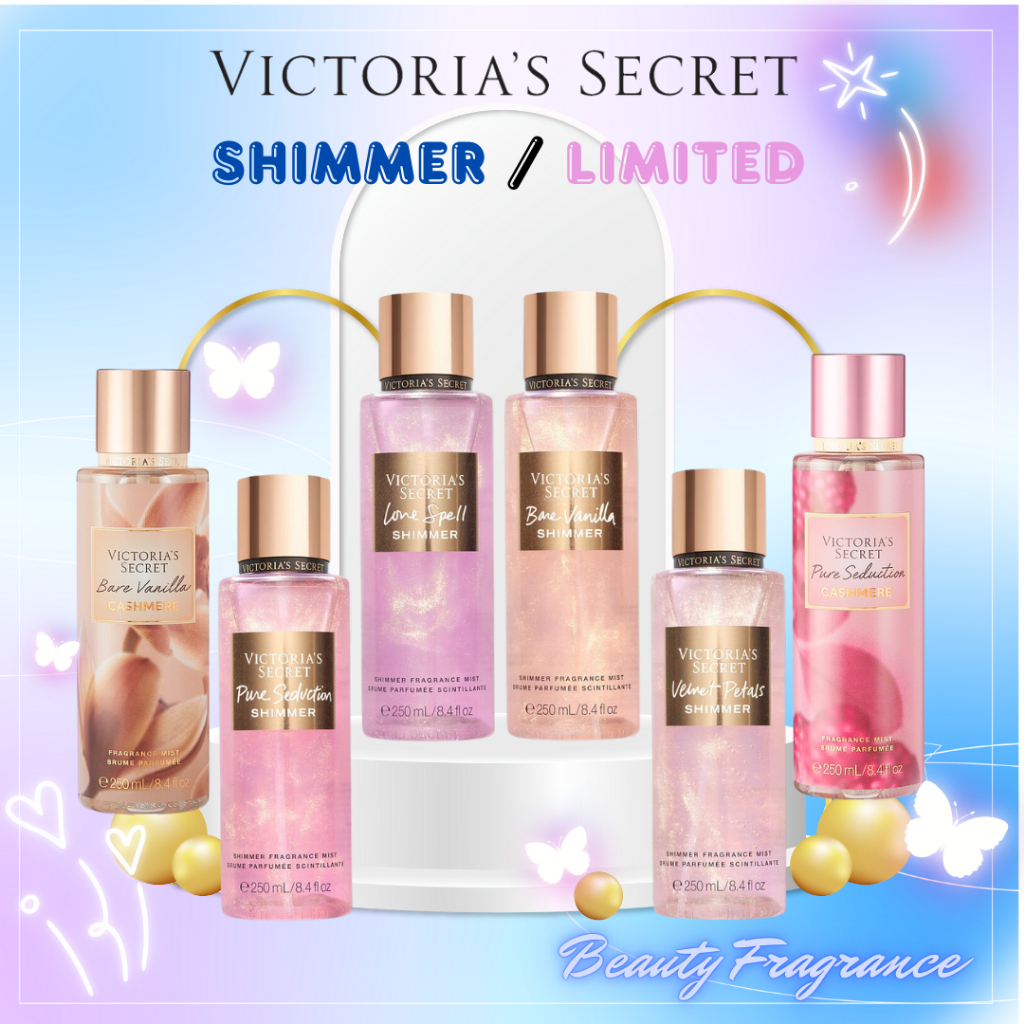 (ป้ายไทย Shimmer / Limited) Victoria 's Secret Fragrance Mist 250 ml สเปรย์น้ำหอม  ป้ายไทย