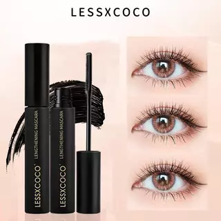 [LESSXCOCO]มาสคาร่ากันน้ำ ติดทนนาน ดัดขนตาให้งอนอย่างเป็นธรรมชาติ แต่งขนตาให้ดูยาวและหนา สีดำ