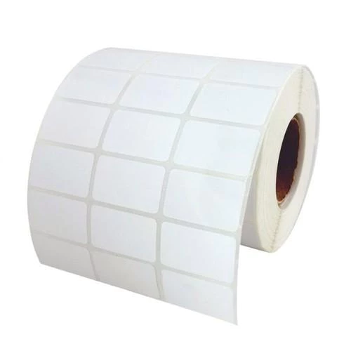 32 x 25 มม. สติกเกอร์ดวงเปล่า Thermal Transfer ขนาดแกน 1.5 นิ้ว 5000 ดวง/ม้วน (ใช้คู่ริบบอน)