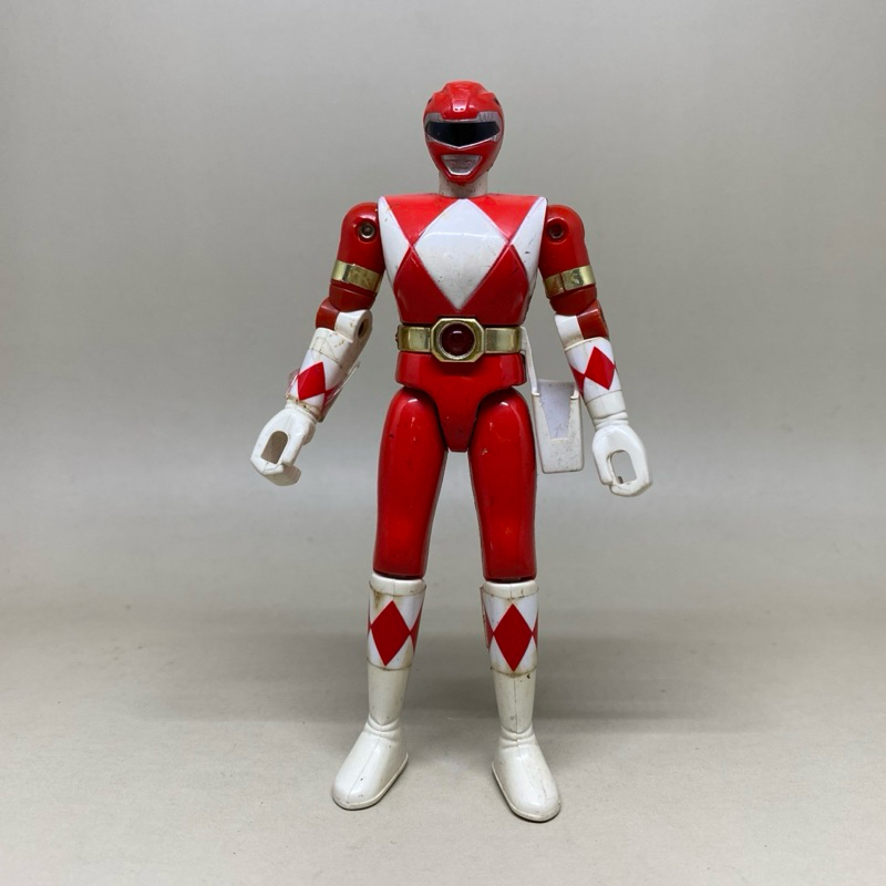 หุ่นเหล็กแท้ ขบวนการ 5 สี จูเรนเจอร์ งานเก่า 1991 | Sentai Power Renger Figure Red | Original BANDAI
