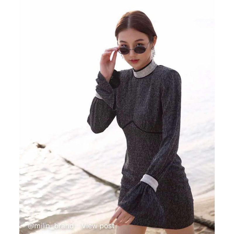 [ลิขสิทธิ์แท้] เสื้อผ้ามือสอง Milin Ming Xing Dress