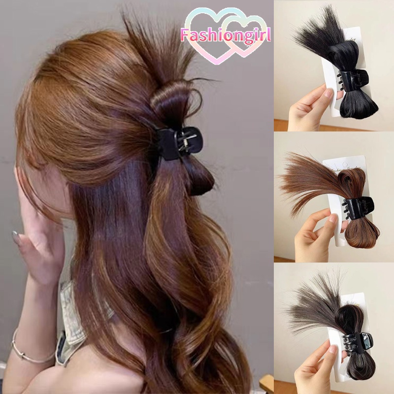 Fashion girl เครื่องประดับผมแฟชั่น คลิปหนีบวิกผม กิ๊บติดผมหางม้า ธรรมชาติ เครื่องประดับแฟชั่น สําหรับผู้หญิง
