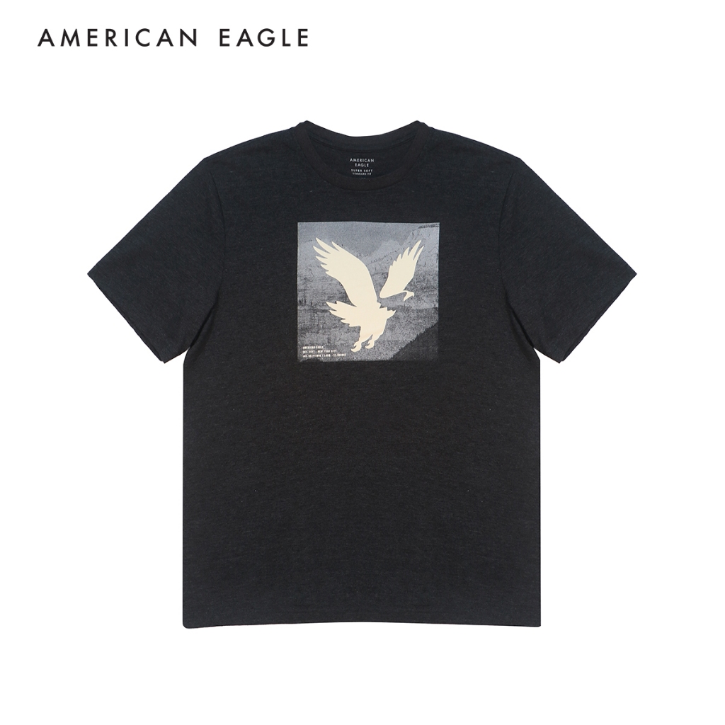 American Eagle 24/7 Good Vibes Graphic T-Shirt เสื้อยืด ผู้ชาย กราฟฟิค (EMTS 017-3298-008)