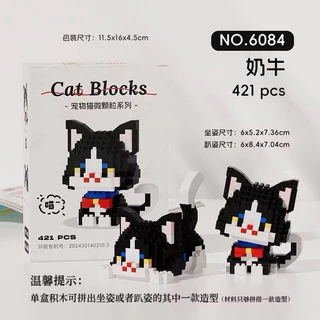 ของเล่น​ตัวต่อ​ บล็อก​แบบนาโน​ น้องแมว 2in1 แบบ 9 แบบ มาใหม่ พร้อม​ส่ง