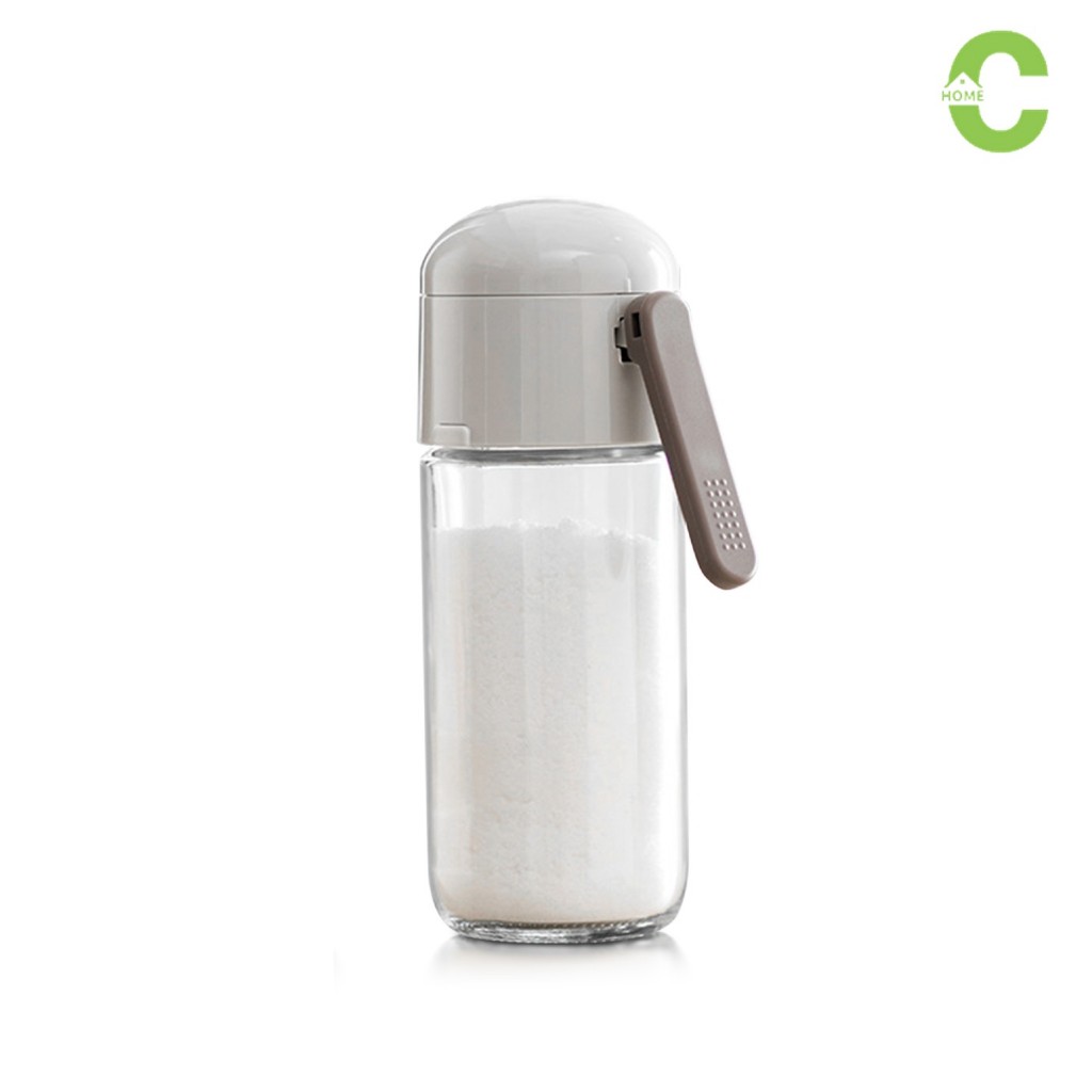 HOMEC ขวดแก้วใส่เครื่องปรุง ขวดเครื่องปรุง spice container สำหรับใส่เครื่องเทศ ปรุงอาหารต่างๆ ฝาหมุน