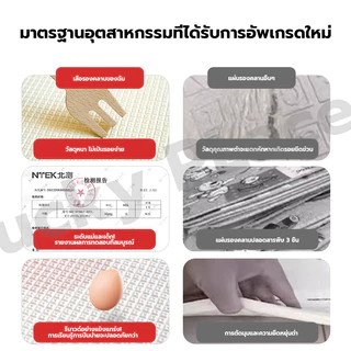 เสื่อรองคลาน เสื่อรองคลานแบบพับได้ ความหนา 2.0CM ทำจากวัสดุ IXPE ที่รองคลานเด็ก ลาย 2 ด้าน ไม่ซ้ำกัน มีกระเป๋า