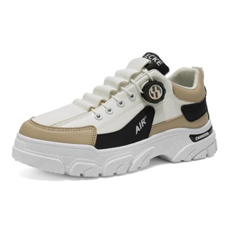 Casual Shoes รองเท้าผู้ชาย รองเท้าแฟชั่น ปุ่มหมุน รองเท้ากีฬ…