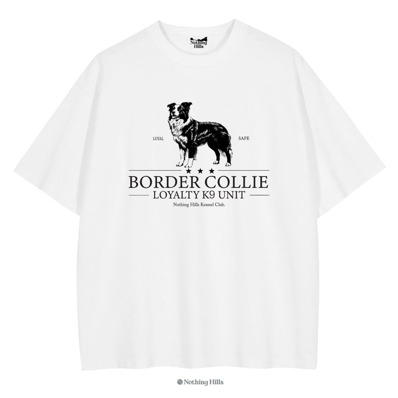 " K-9 Border Collie " เสื้อคอกลม Oversize By Nothing Hills™