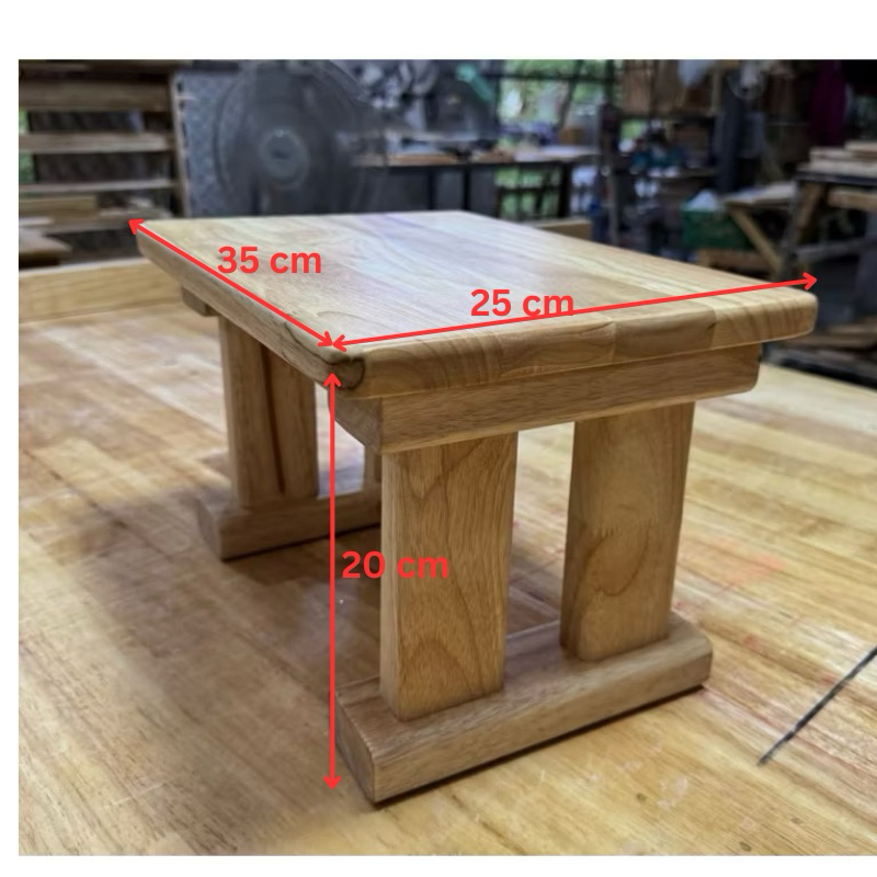 เก้าอี้ไม้เด็ก เก้าอี้เตี้ย เก้าอี้เอนกประสงค์ ขนาด 25x35x20