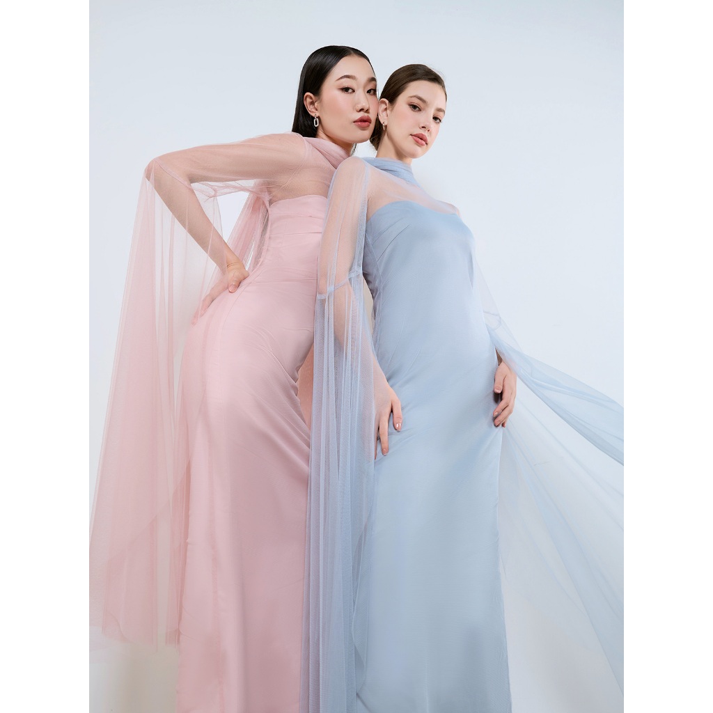 Cloudy Maxi KARBIRI เดรสเกาะอก เดรสซีทรู