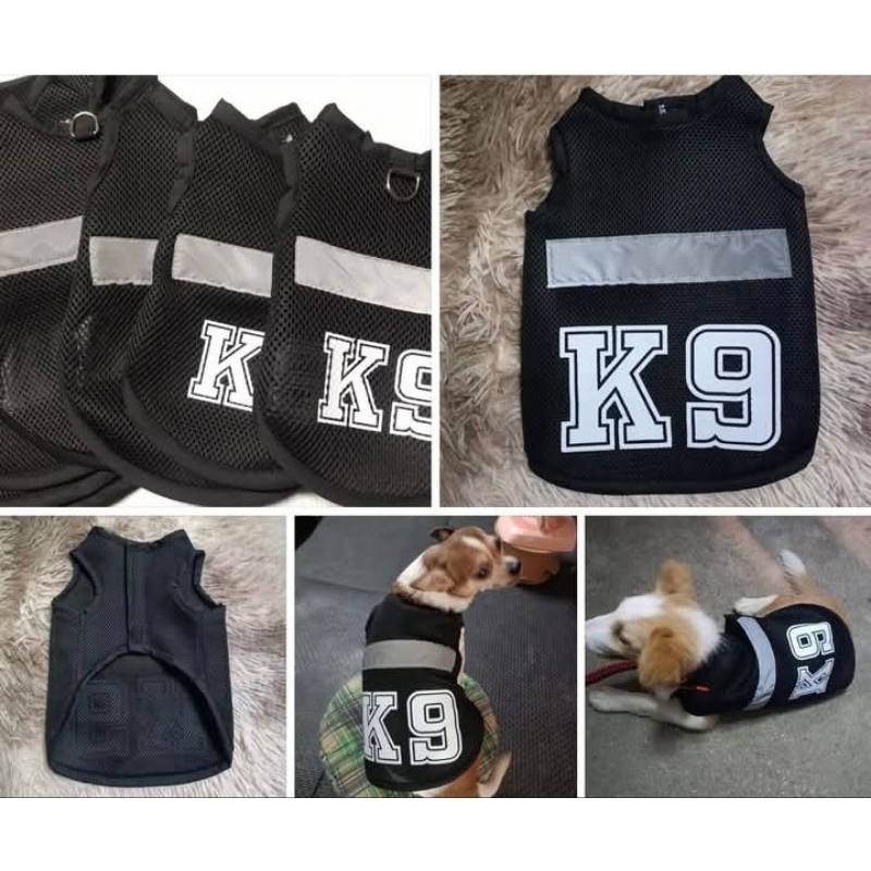 พร้อมส่งค่ะ เสื้อผ้าสุนัข เสื้อหมา แมว K9 สุนัขตำรวจ เสื้อกั๊ก มีไซส์ 1-12