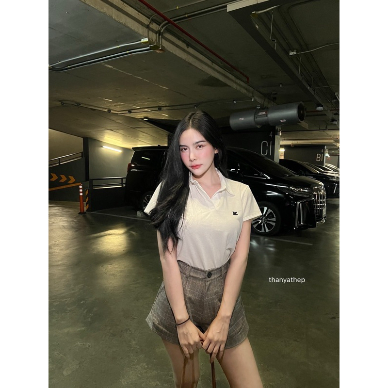 TYT ลุคสาวเทสดีเท่านั้นค่า เซท2ชิ้นเสื้อคอปก ผ้าเนื้อสวย