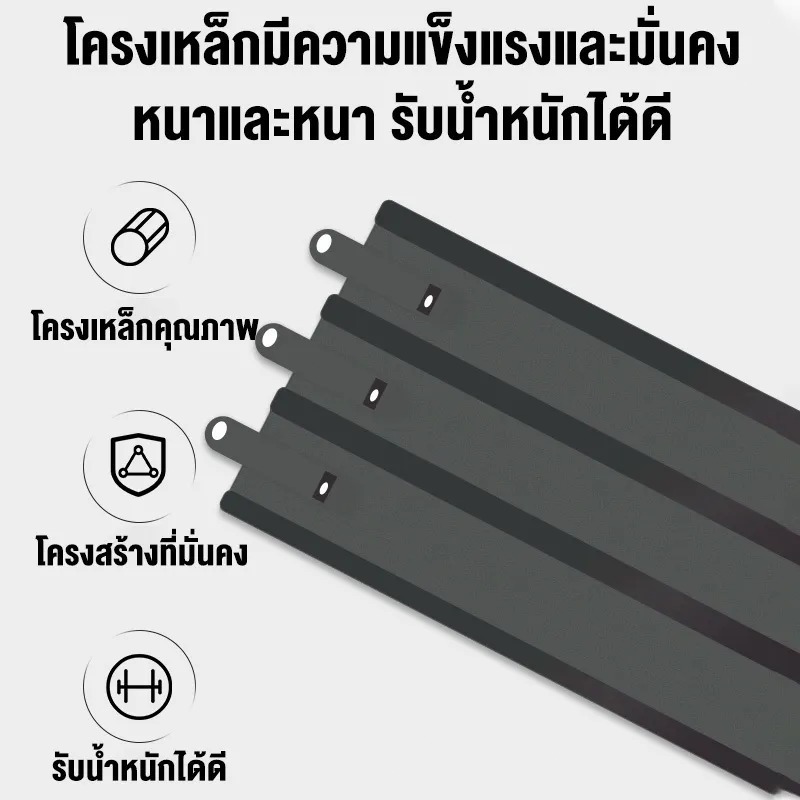 ชั้นวางของ ชั้นวางในครัว ดำ 4ชั้น5ชั้น6ชั้น วามจุแบริ่งที่แข็งแกร่ง สแตนเลส ทนทาน แข็งแรงไม่เป็นสนิม กันน้ำ - รูปที่ 6