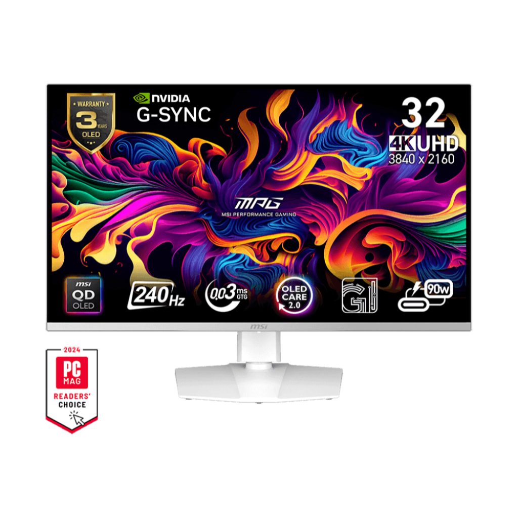 [Pre-Order] MSI MPG 321URXW QD-OLED จอคอมพิวเตอร์ 3840 x 2160 (UHD)