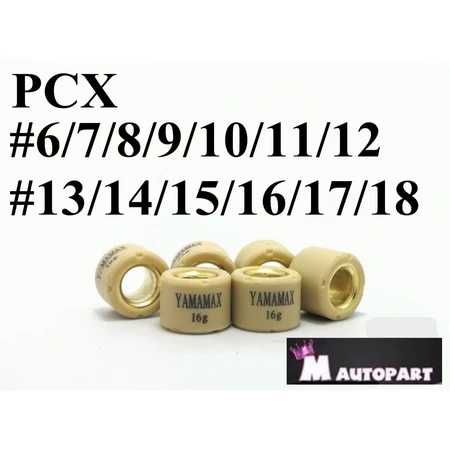 เม็ดตุ้มถ่วง Lead/Giorno/Pcx125 PCX150/ ADV /CLICK125i-150i มีน้ำหนักเบอร์6ถึง18กรัมเท่านั้นนะครับ