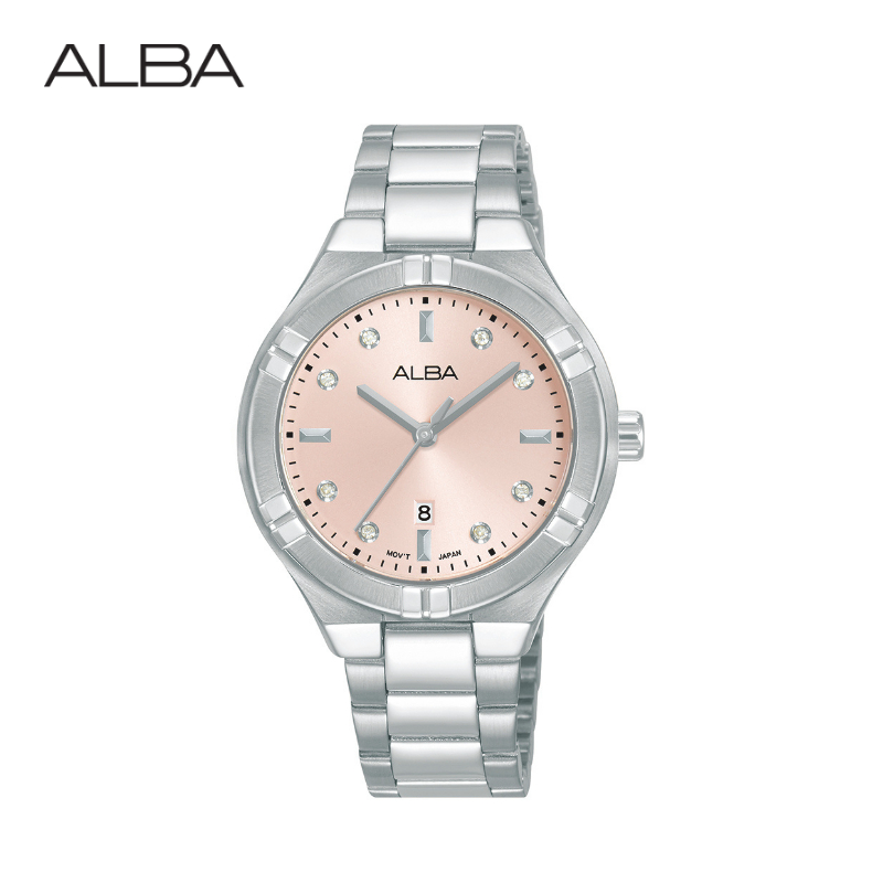 ALBA Boyish Quartz อัลบา นาฬิกาข้อมือผู้หญิง รุ่น AG8M90X ขนาด 35.5 mm.สีขาว