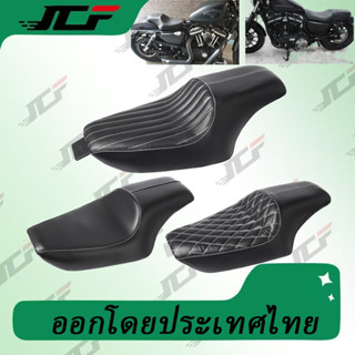 เบาะที่นั่งผู้โดยสาร แบบหนัง สีดํา สําหรับรถจักรยานยนต์ Harl…