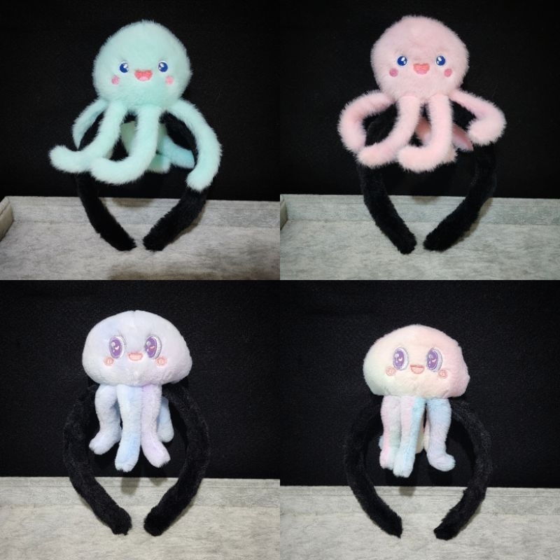 ที่คาดผมปลาหมึกพาสเทล ฟ้า ชมพู  น่ารัก งานเก๋มาก